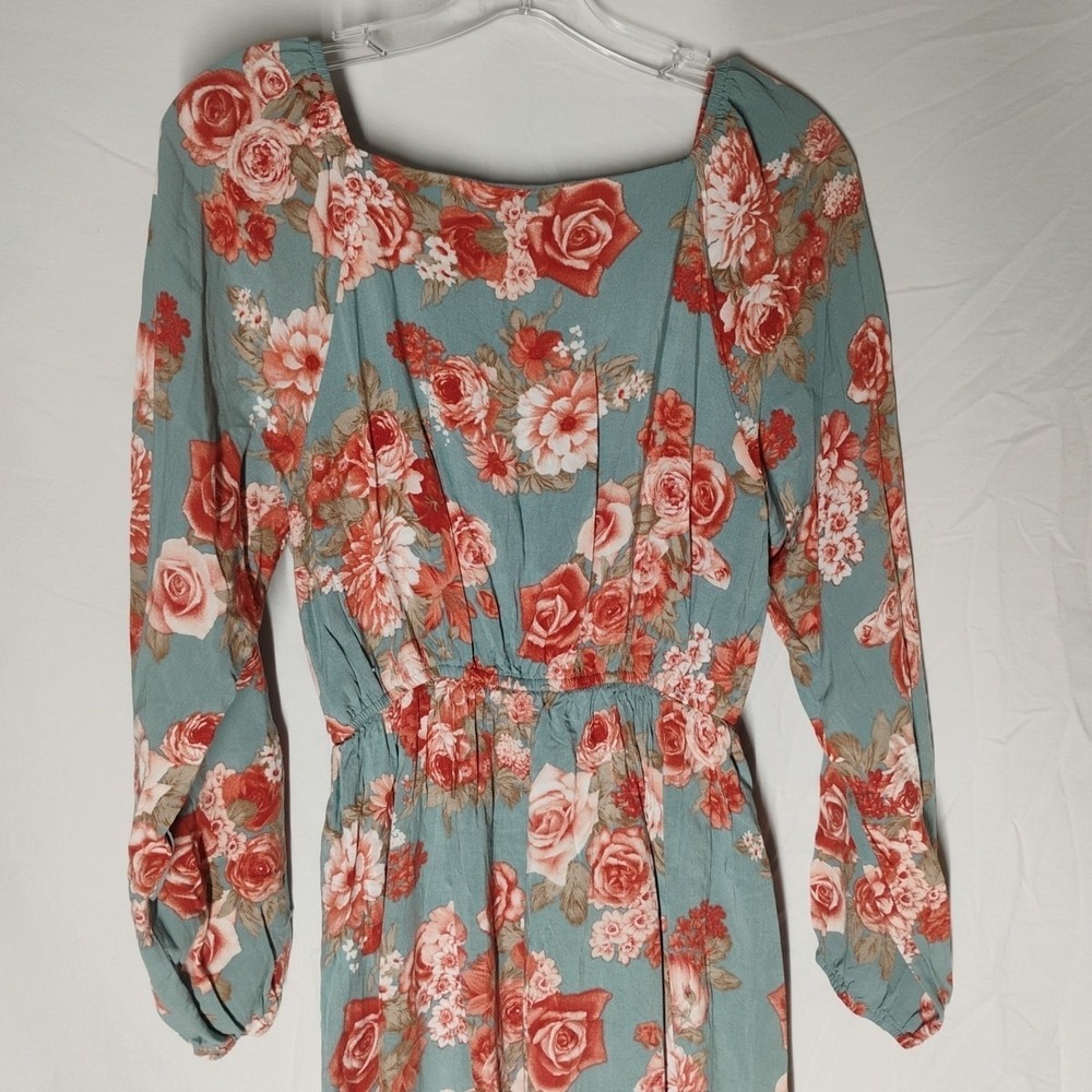 Emily Wonder Womens‎ Medium Floral Shabby Chic Country Short Dress - Picture 11 of 11